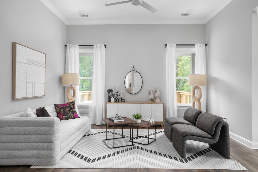 Representative furnished interior of a home built from the The Camden by Greentech Homes LLC in Nature's Cove, Ooltewah (Image 10).