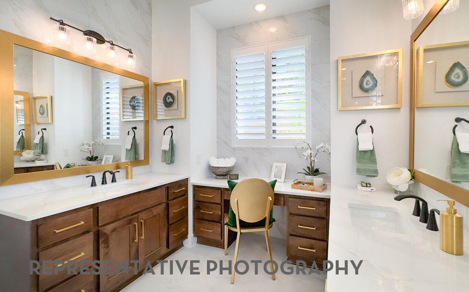 Furnished interior view inside a new home in Santa Rita Ranch, Liberty Hill (Image 14).