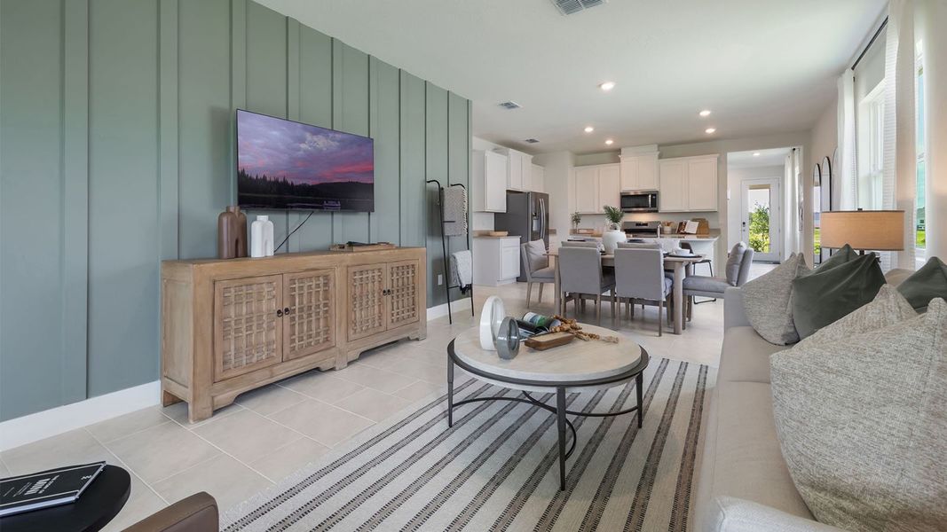 Representative furnished interior of a home built from the JENNINGS by D.R. Horton in Lakes of Mount Dora, Mount Dora (Image 22). Representative furnished interior of a home built from the JENNINGS by D.R. Horton in Lakes of Mount Dora, Mount Dora (Image 22).