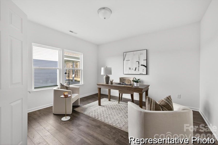 Furnished interior view inside a new home in Morgan Hills, Albemarle (Image 16).
