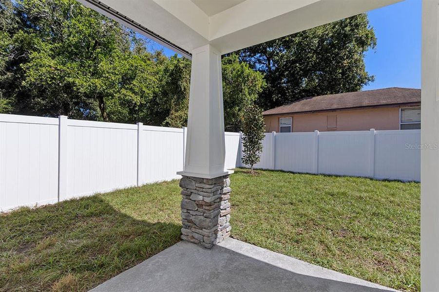 Exterior details and patio area of a home in , Tampa (Image 29).