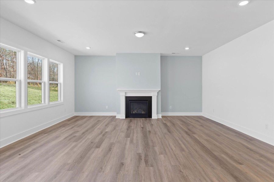 Representative unfurnished interior of a home built from the Bright Copper Kettles by Garman Homes in Havenbrooke, Kernersville (Image 9).