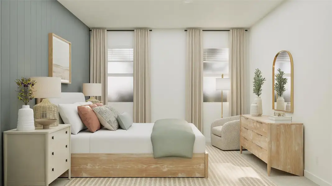 Furnished interior view inside a new home in Elm Creek: Coastline Collection, Elgin (Image 3).