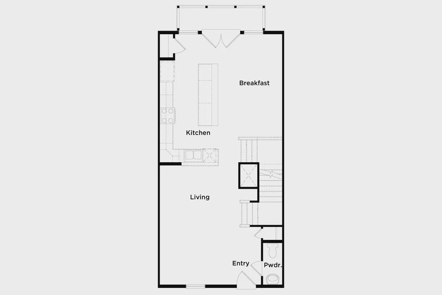 2D floor plan layout of this home in Daybreak, Newnan, GA (Image 4).