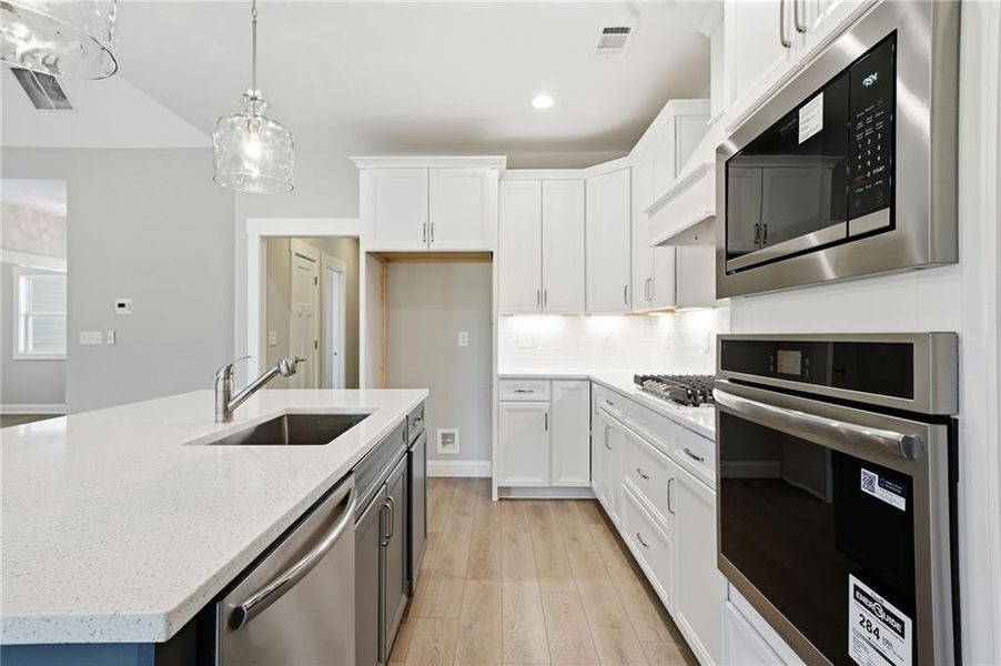 Furnished interior view inside a new home in , Monroe (Image 10).