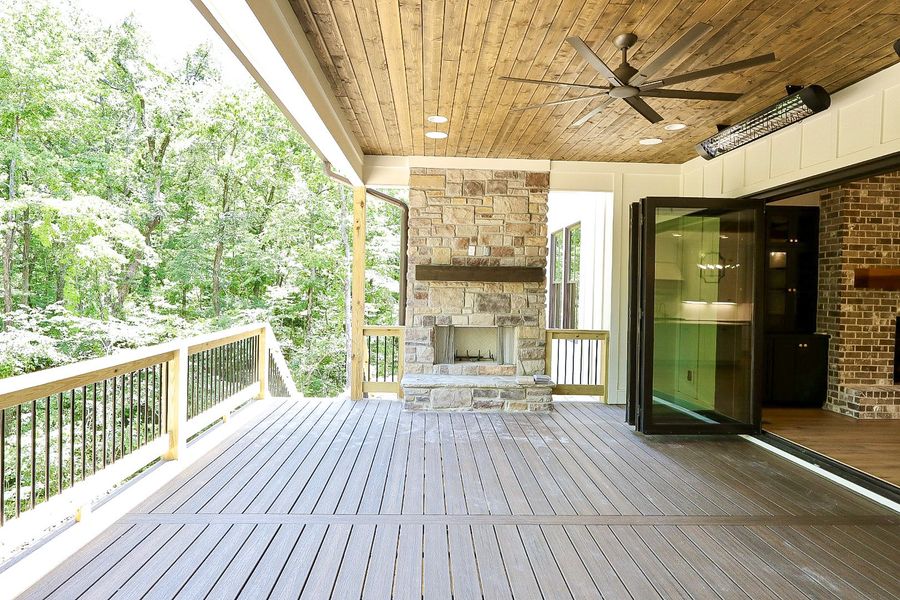 Exterior details and patio area of a home in Hidden River, Signal Mountain (Image 34). Exterior details and patio area of a home in Hidden River, Signal Mountain (Image 34).