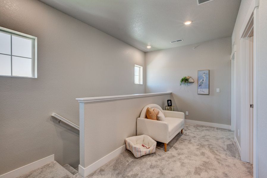 Representative furnished interior of a home built from the The Timberline by Landmark Homes in Highlands at Fox Hill, Longmont (Image 28). Representative furnished interior of a home built from the The Timberline by Landmark Homes in Highlands at Fox Hill, Longmont (Image 28).