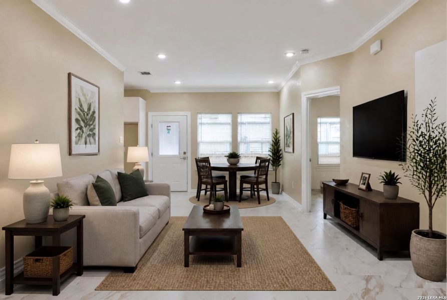 Furnished interior view inside a new home in , Kirby (Image 8). Furnished interior view inside a new home in , Kirby (Image 8).