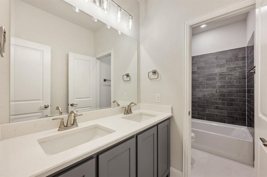 Furnished interior view inside a new home in East Oak Creek 50-55, Commerce (Image 12). Furnished interior view inside a new home in East Oak Creek 50-55, Commerce (Image 12).