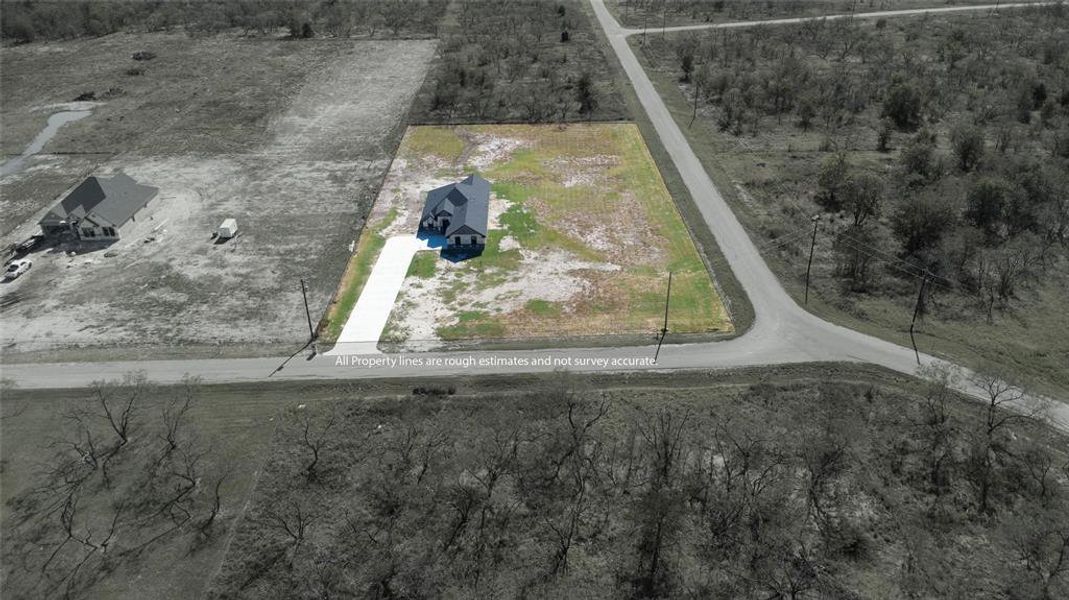 Aerial view of property and surrounding area