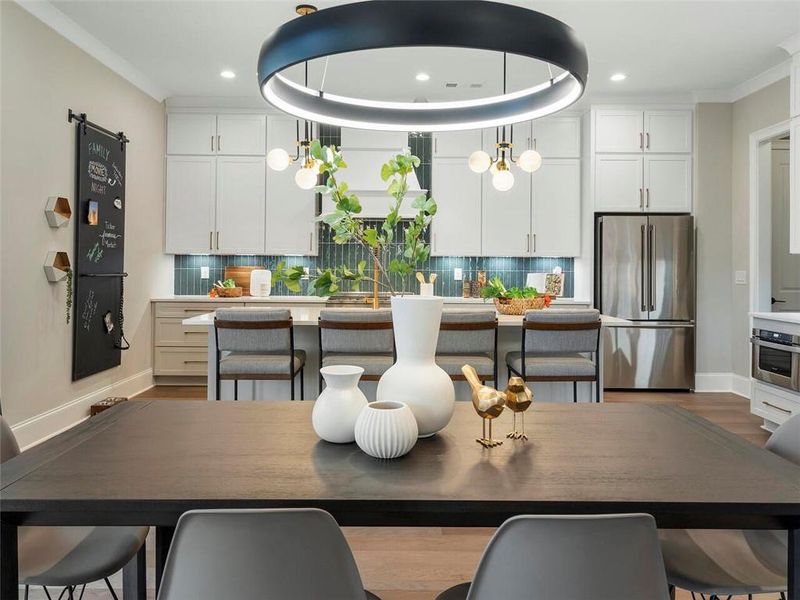 Furnished interior view inside a new home in , Suwanee (Image 10).