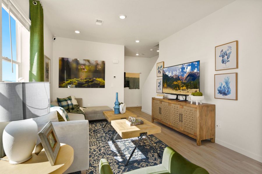 Representative furnished interior of a home built from the Lindon by Baessler Homes in Union Colony West, Evans (Image 9).