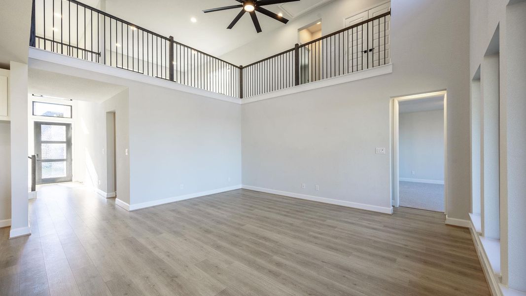 Spacious, unfurnished interior of a new home in Lariat 60', Liberty Hill (Image 11). Spacious, unfurnished interior of a new home in Lariat 60', Liberty Hill (Image 11).