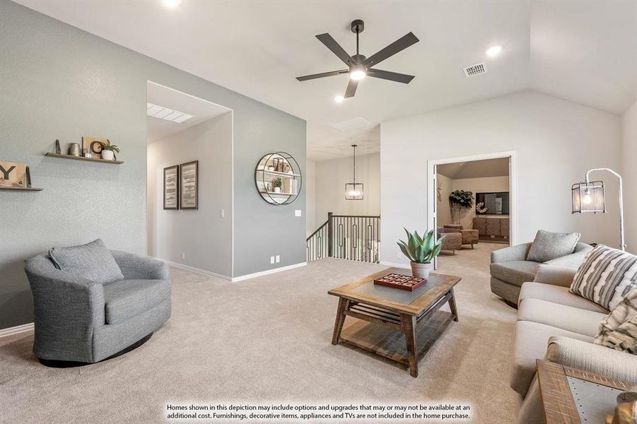 Furnished interior view inside a new home in Hayes Crossing, Midlothian (Image 31).