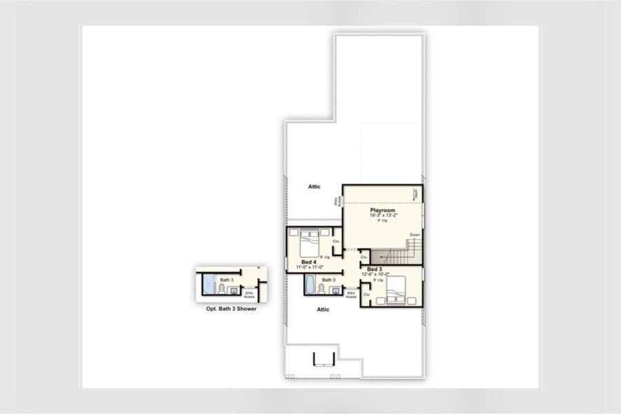 2D floor plan layout of this home in Lockwood, Collierville, TN (Image 6).