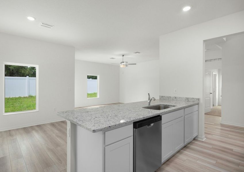 Chef-ready kitchen with exceptional counterspace Chef-ready kitchen with exceptional counterspace