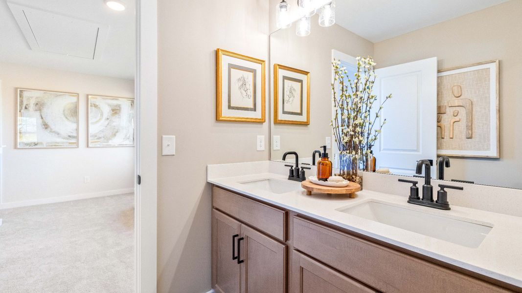 Furnished interior view inside a new home in Cottages of Bearwood, Mount Pleasant (Image 23).