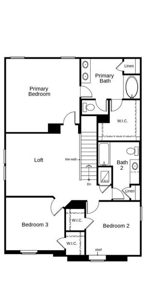 This floor plan features 3 bedrooms, 2 full baths, 1 half bath and over 2,000 square feet of living space. This floor plan features 3 bedrooms, 2 full baths, 1 half bath and over 2,000 square feet of living space.