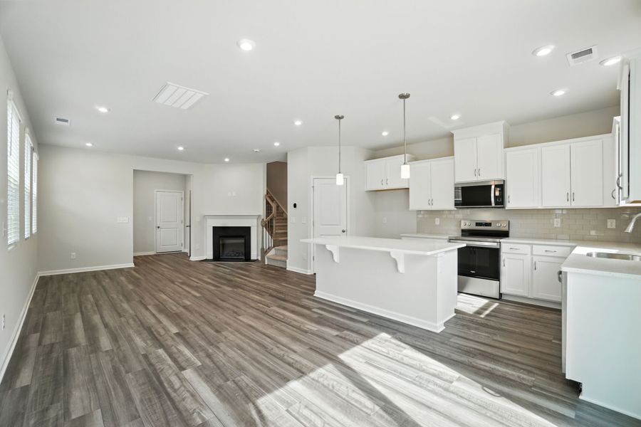 Furnished interior view inside a new home in Bailey Run, Charlotte (Image 30). Furnished interior view inside a new home in Bailey Run, Charlotte (Image 30).
