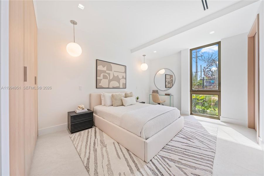 Furnished interior view inside a new home in , Miami (Image 36).