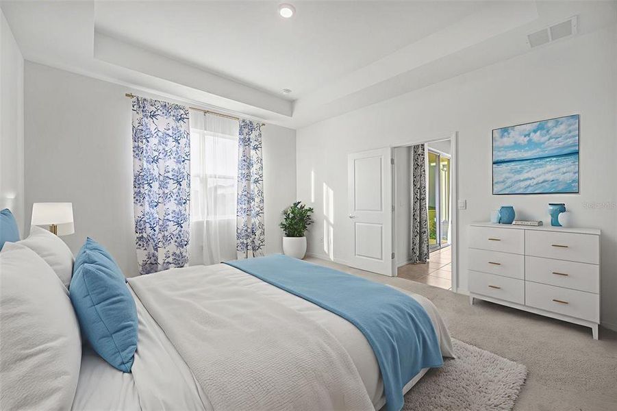 Furnished interior view inside a new home in Woodcreek, Wesley Chapel (Image 11).