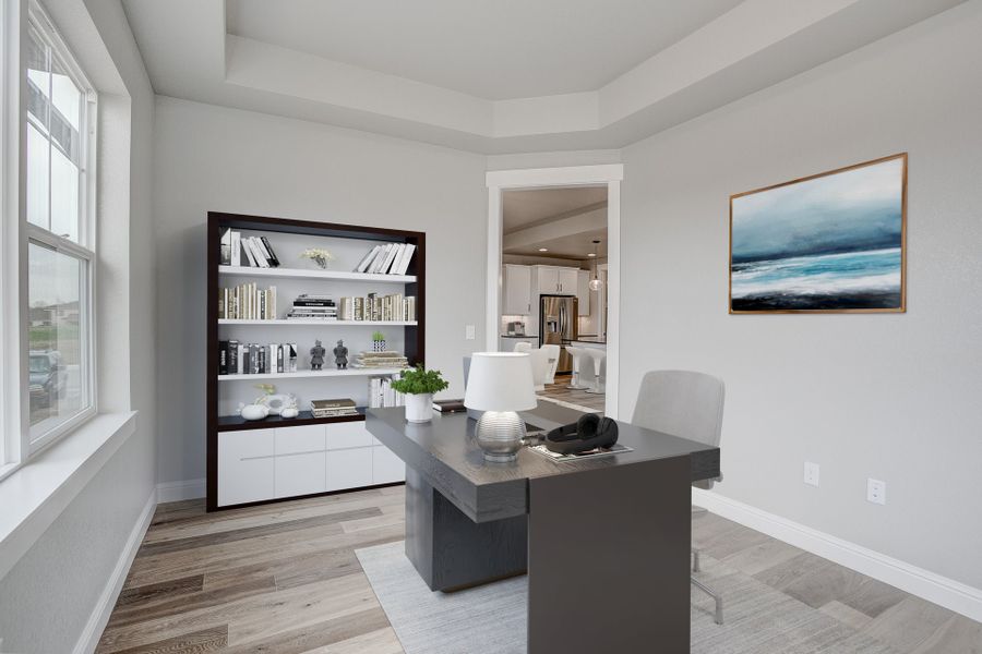 Representative furnished interior of a home built from the The Columbine by Landmark Homes in Country Farms Village - The Cottages, Windsor (Image 6).
