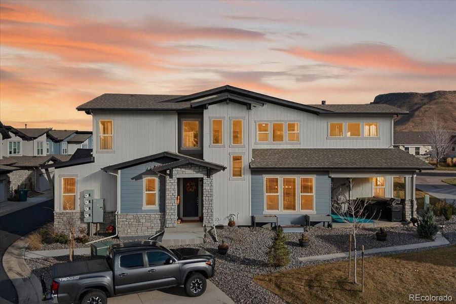 Front exterior of a new home in , Golden, CO, highlighting curb appeal (Image 1).
