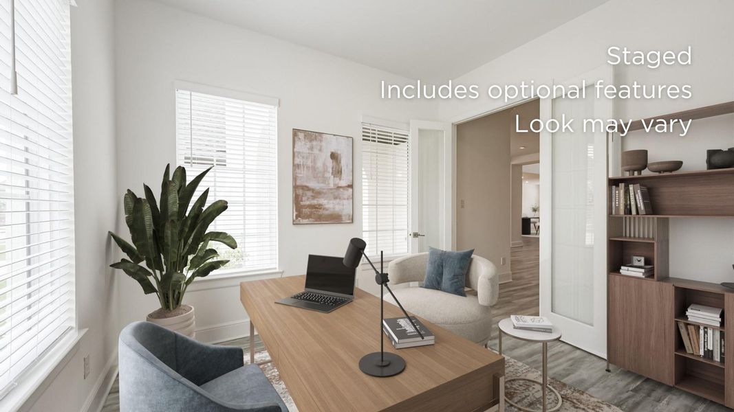 Furnished interior view inside a new home in , Manvel (Image 8). Furnished interior view inside a new home in , Manvel (Image 8).