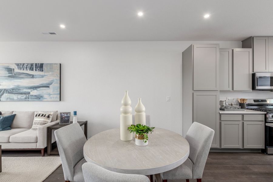 Furnished interior view inside a new home in The Commons at Victory Ridge, Colorado Springs (Image 9).