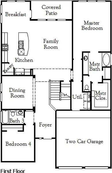 2D floor plan layout of this home in Wildtree, Montgomery, TX (Image 2). 2D floor plan layout of this home in Wildtree, Montgomery, TX (Image 2).