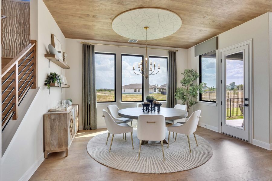 Representative furnished interior of a home built from the Premier Series - Elm by DRB Homes in Infinity Square, Kyle (Image 15).