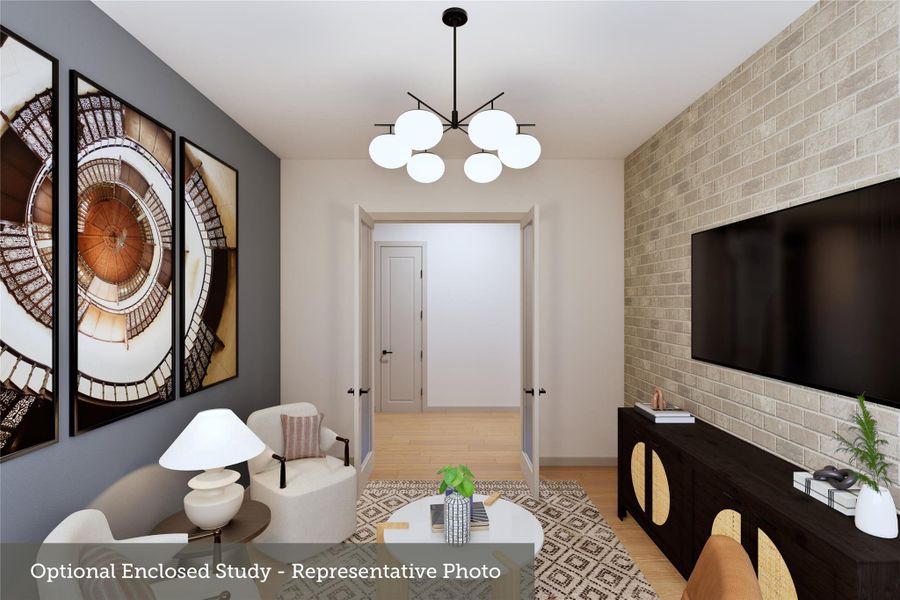 Furnished interior view inside a new home in , Texas City (Image 7).