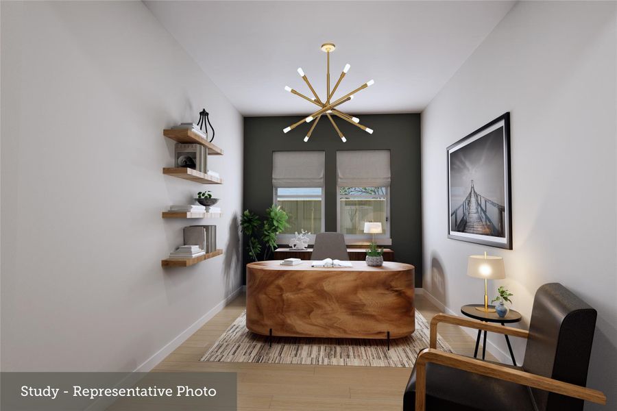 Furnished interior view inside a new home in The Woodlands Hills - Premier Collection, Willis (Image 3).