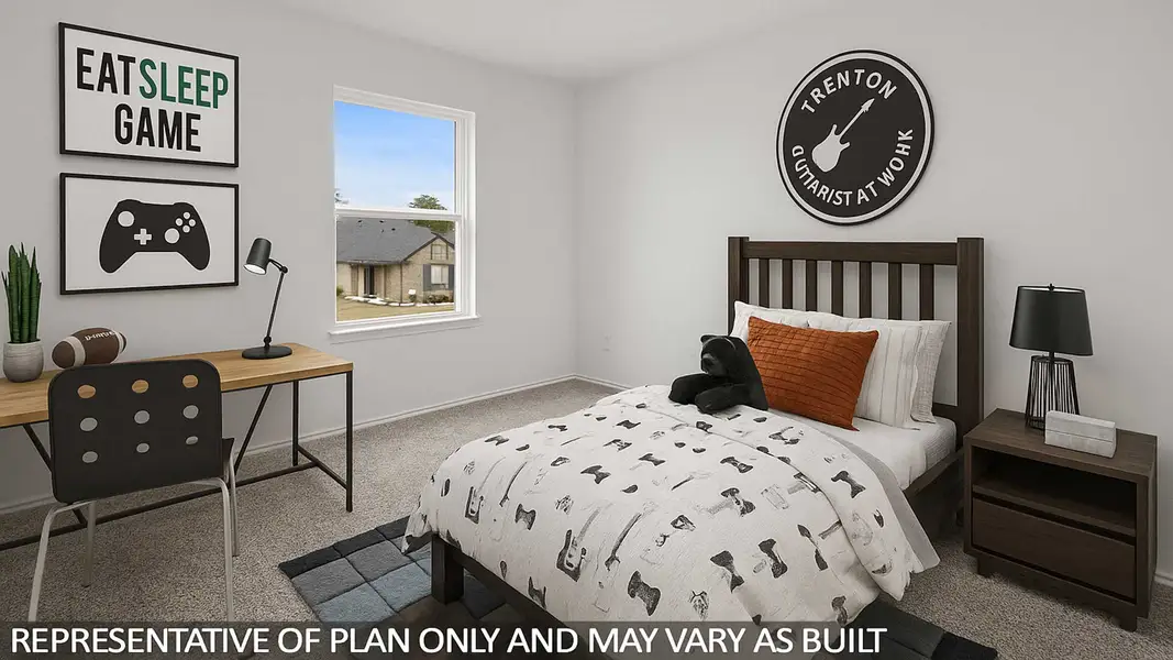 Furnished interior view inside a new home in Sunterra, Katy (Image 5).