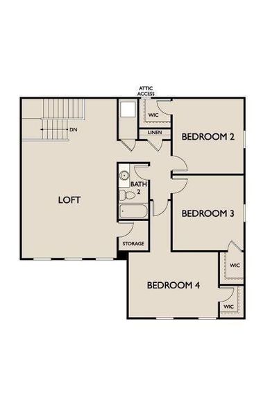 2D floor plan layout of this home in Royal Pines, Porter, TX (Image 2). 2D floor plan layout of this home in Royal Pines, Porter, TX (Image 2).