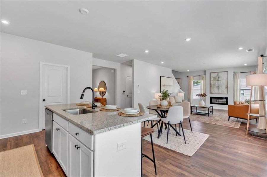 Furnished interior view inside a new home in The Reserve at Chapel Hill Phase II, Douglasville (Image 20).