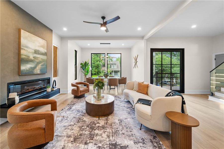 Furnished interior view inside a new home in , Atlanta (Image 5).