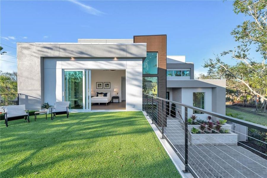 Exterior details and patio area of a home in , Sarasota (Image 23).