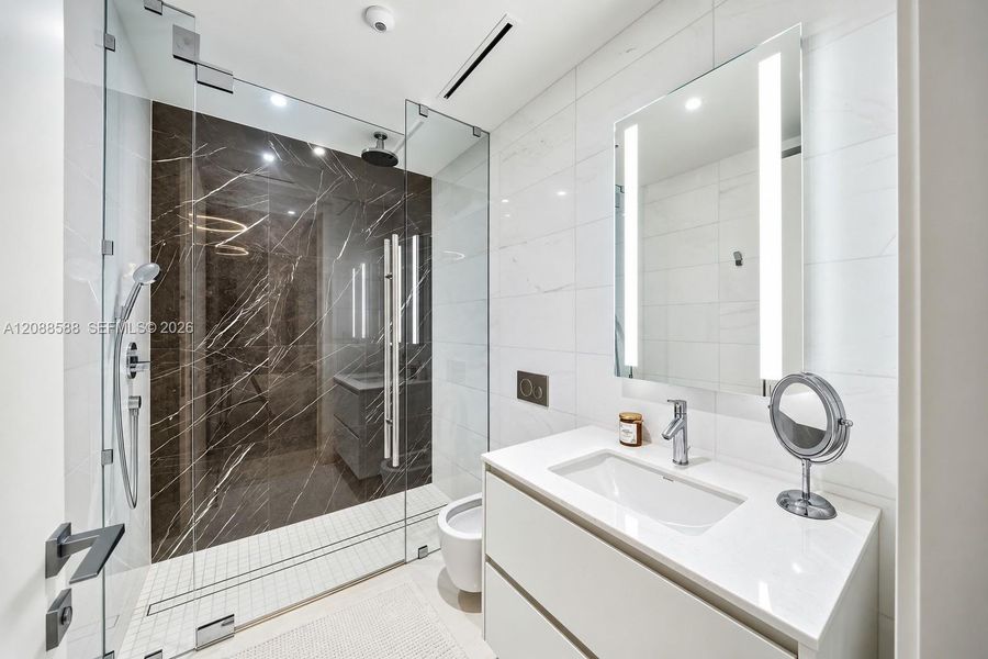 Furnished interior view inside a new home in , Miami (Image 10).
