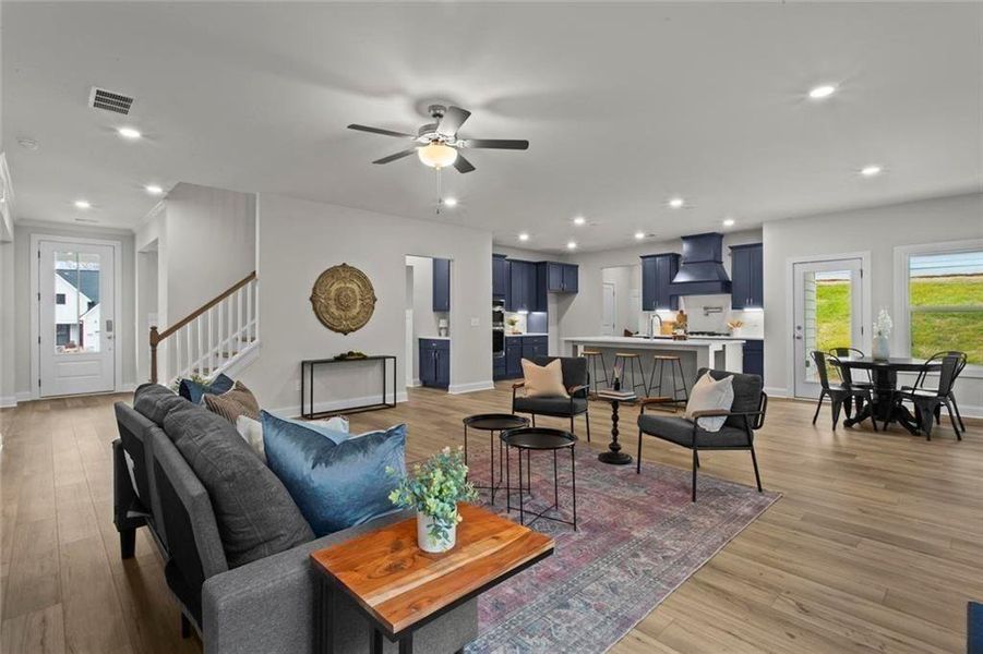 Furnished interior view inside a new home in , Dallas (Image 7).