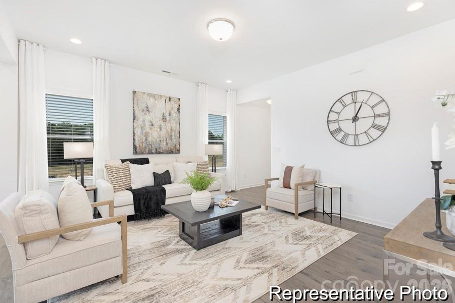 Furnished interior view inside a new home in Morgan Hills, Albemarle (Image 8). Furnished interior view inside a new home in Morgan Hills, Albemarle (Image 8).