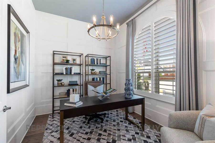 Furnished interior view inside a new home in Tavolo Park, Fort Worth (Image 32).
