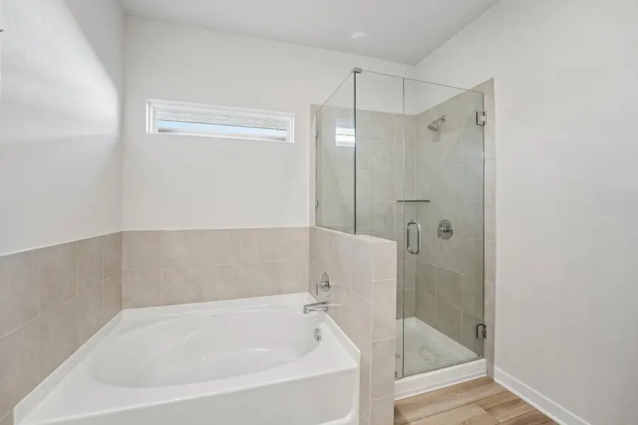 Furnished interior view inside a new home in Hills of Westwood, Temple (Image 10).