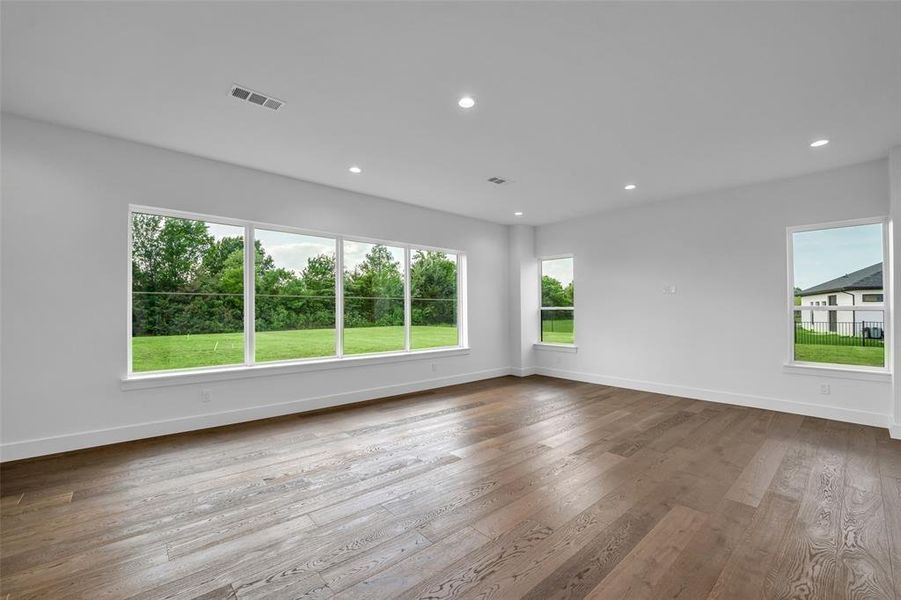 Game-Flex room at rear of house with pretty views and 2nd covered patio.