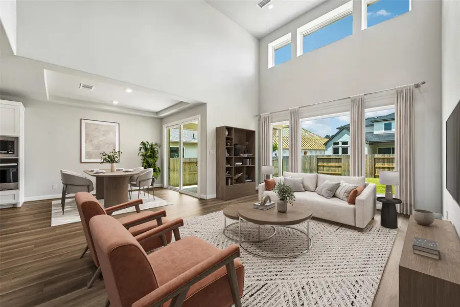 Furnished interior view inside a new home in , Magnolia (Image 7). Furnished interior view inside a new home in , Magnolia (Image 7).