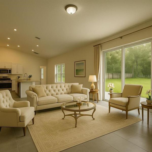 Furnished interior view inside a new home in , Deland (Image 6).