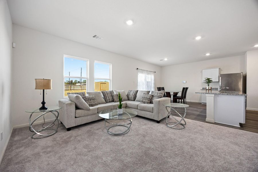 Furnished interior view inside a new home in , Houston (Image 7). Furnished interior view inside a new home in , Houston (Image 7).