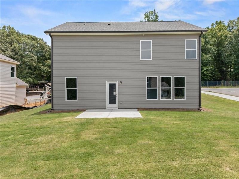 Exterior details and patio area of a home in Ellington Farms, Statham (Image 3).