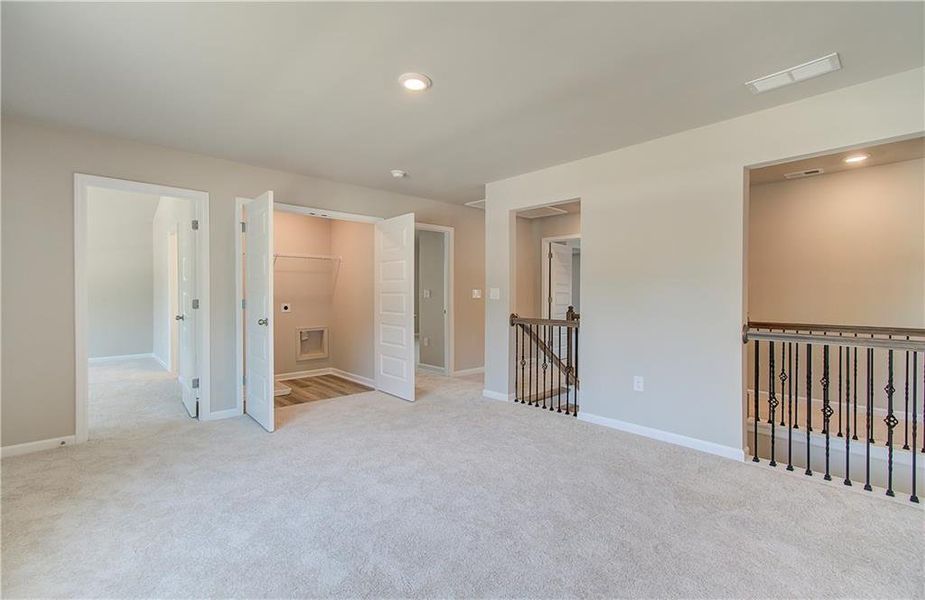 Spacious, unfurnished interior of a new home in Cambria at Traditions, Hampton (Image 12). Spacious, unfurnished interior of a new home in Cambria at Traditions, Hampton (Image 12).