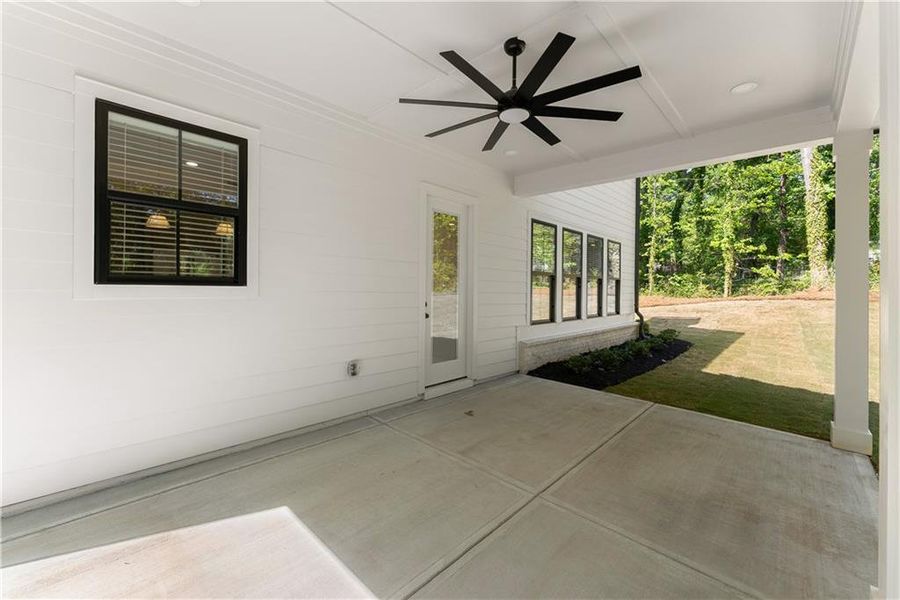 Exterior details and patio area of a home in , Flowery Branch (Image 4).